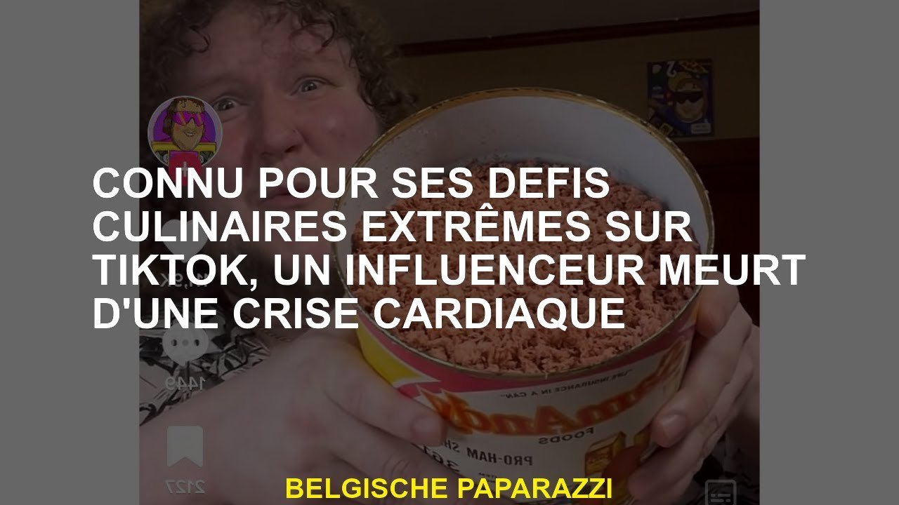 Connu pour ses défis culinaires extrêmes sur Tiktok, un influenceur décède d'une crise cardiaque