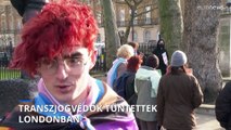 Transzjogvédők tüntettek Londonban