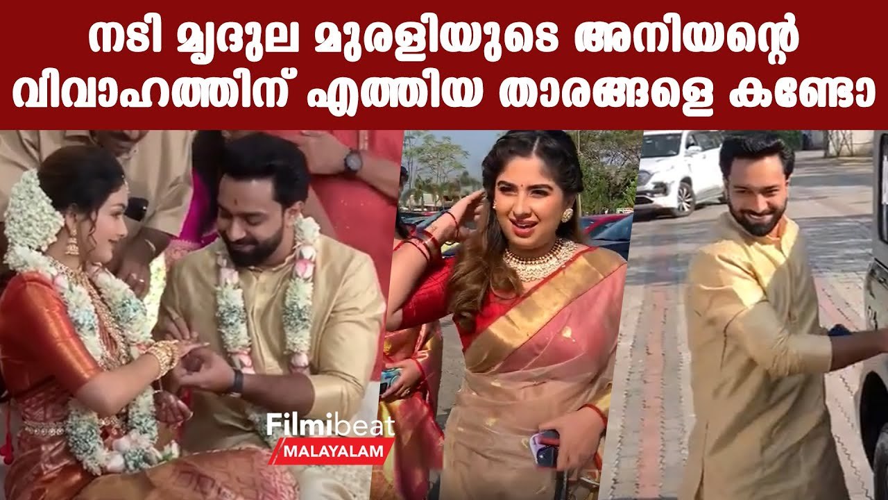 നടി മൃദുല മുരളിയുടെ അനിയൻ്റെ വിവാഹത്തിന് എത്തിയ...
