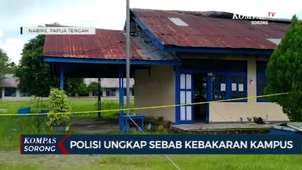 Berikut Penyebab Kebakaran Kampus Uswim Nabire
