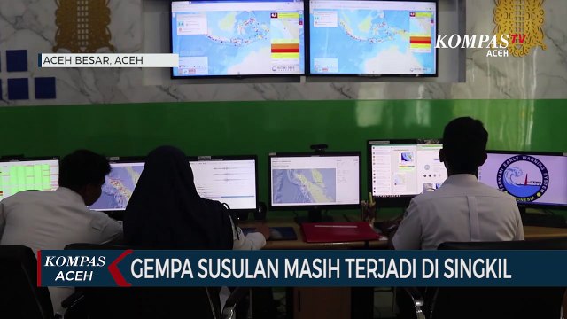 Pantauan BMKG Gempa Susulan Masih Terjadi di Singkil