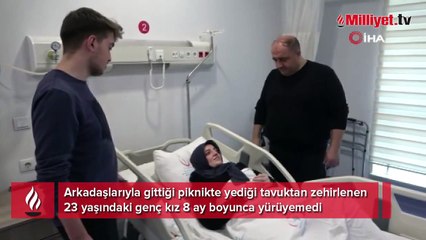 Yediği tavuk hayatını kararttı! Üniversiteli genç kız 8 ay yürüyemedi