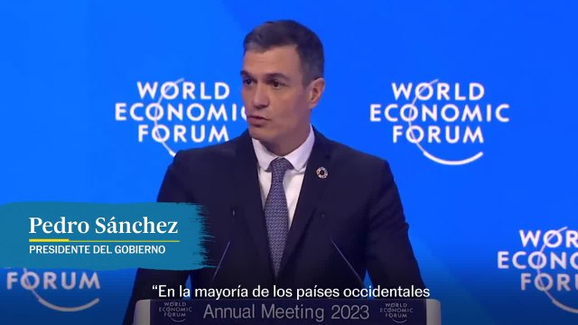 Sánchez pide a las élite de Davos que cambien el sistema para acabar con la desigualdad
