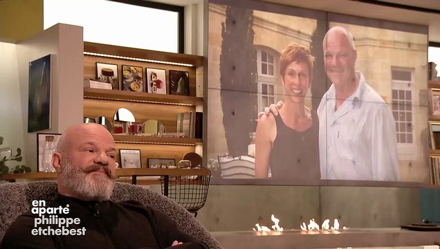 Le chef Philippe Etchebest fait une déclaration touchante à sa femme Dominique dans En Aparté sur Canal Plus : Je suis très fier de ce qu'elle m'apporte - Regardez