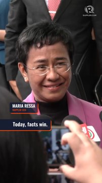 Maria Ressa: Tax cases acquittal is for everyone wrongly accused