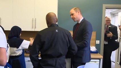 Prince William reveals favourite meal during charity visit in Slough