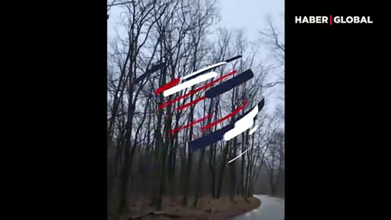 Kiev'de düşen helikopterin kazadan önceki son görüntüleri ortaya çıktı