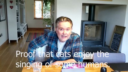 Tony Jones' cat Daisy doesn't respond to her name, but does come running when he sings