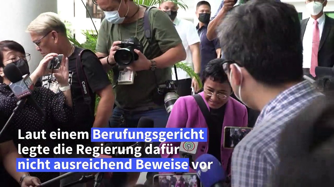 Philippinen: Nobelpreisträgerin Ressa in Steuer-Prozess freigesprochen