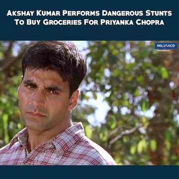 Akshay Kumar Performs Dangerous Stunts To Buy Groceries For Priyanka Chopra | Waqt | Movie Scene Adi Performs Dangerous Stunts To Buy Groceries For Pooja. #Waqt