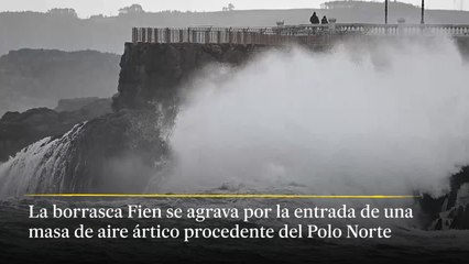 Los efectos de la borrascas 'Fien' y 'Gerard' en gran parte del país