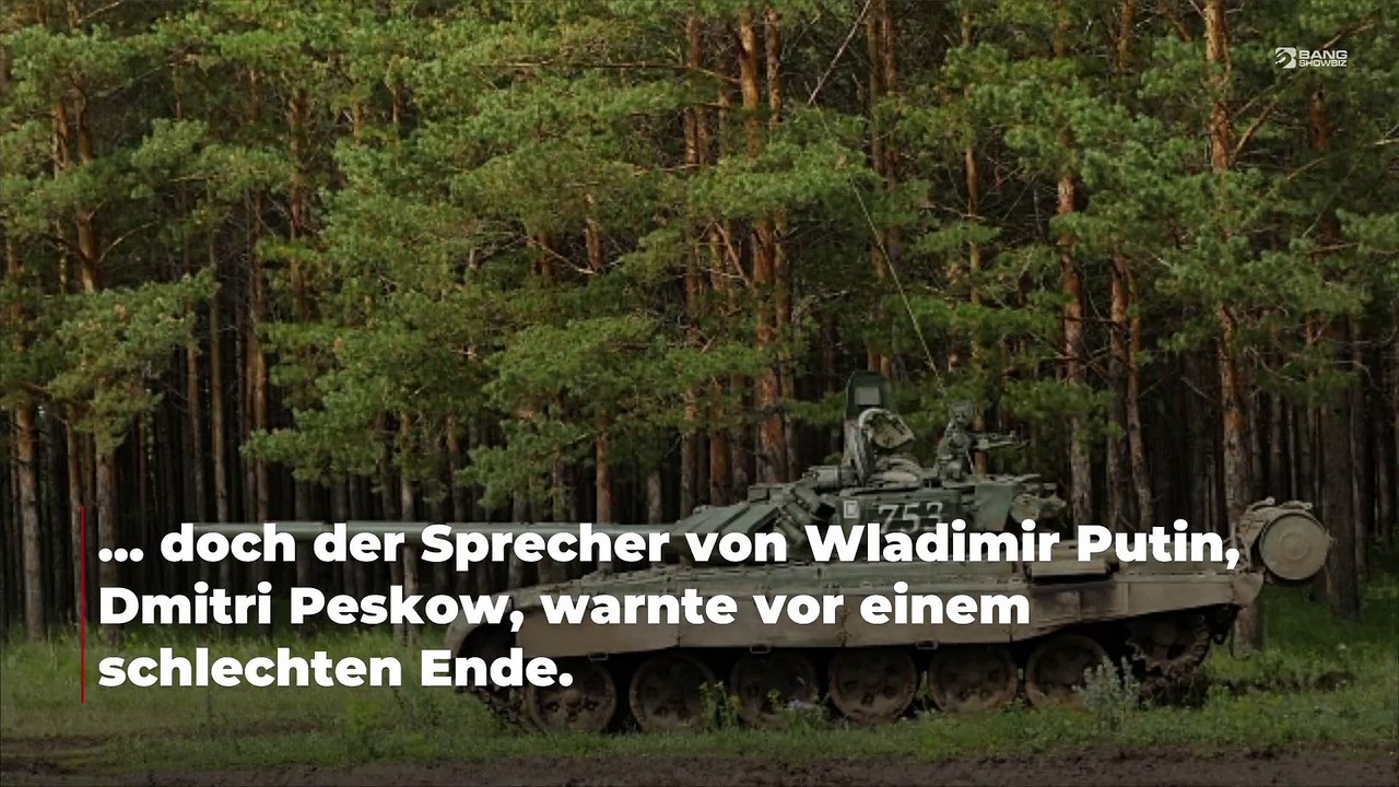 Russland: Großbritanniens Panzer werden in der Ukraine brennen
