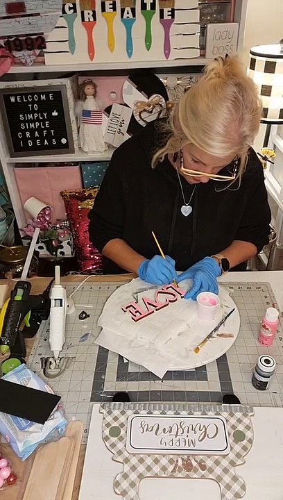 Hello everybody  welcome! Let's transform a Christmas truck sign into a Valentines one   By Simply simple craft ideas   Facebook