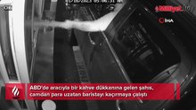 Camdan para uzatan baristayı kaçırmaya çalıştı