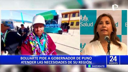 Dina Boluarte: "Bloquear carreteras ya se sale de la protesta pacífica"