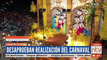 Calvo le habla a las comparsas y autoridades: "Estamos al borde de perder la democracia, no hay nada que celebrar"