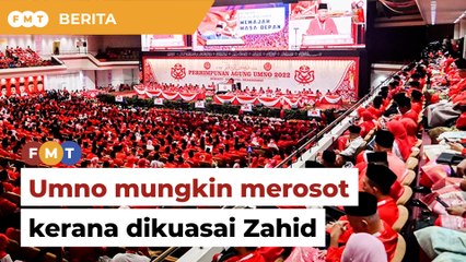 Umno mungkin merosot lagi kerana terus dikuasai Zahid, kata Dr M