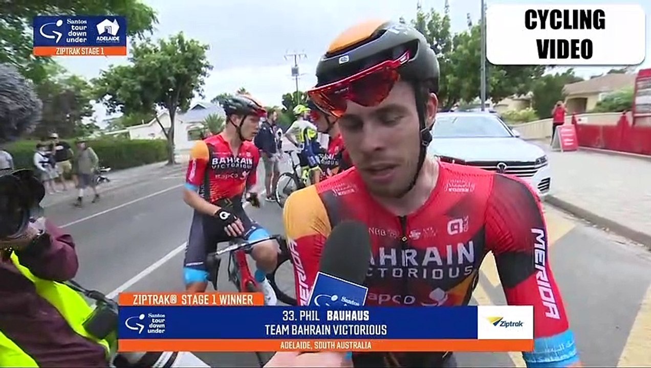 Phil Bauhaus After Tour Down Under Stage 1