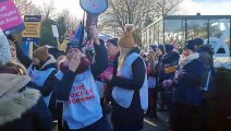 Nurses strike: Wigan picket line