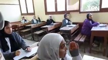محافظ بورسعيد يتابع سير الامتحانات بمدرسة الزهور الاعدادية بنات و مدرسة بورسعيد الإعدادية بنات