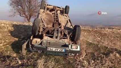 Takla atarak kaza yaptı... Boş olarak bulunan otomobilden Ukraynalı şahsa ait kimlik çıktı