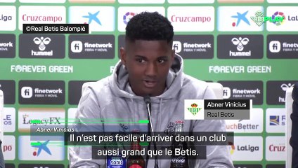 Betis Séville - Abner Vinícius : "Marquer mon nom dans l'histoire du club"
