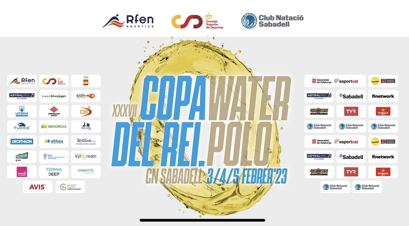 PRESENTACIÓN Y SORTEO COPA DE SM EL REY DE WATERPOLO-CN SABADELL