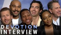 Devotion' Interviews With Jonathan Majors, Glen Powell, Joe Jonas And More!