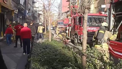 Kağıthane'de restoranda çıkan yangın paniğe neden oldu