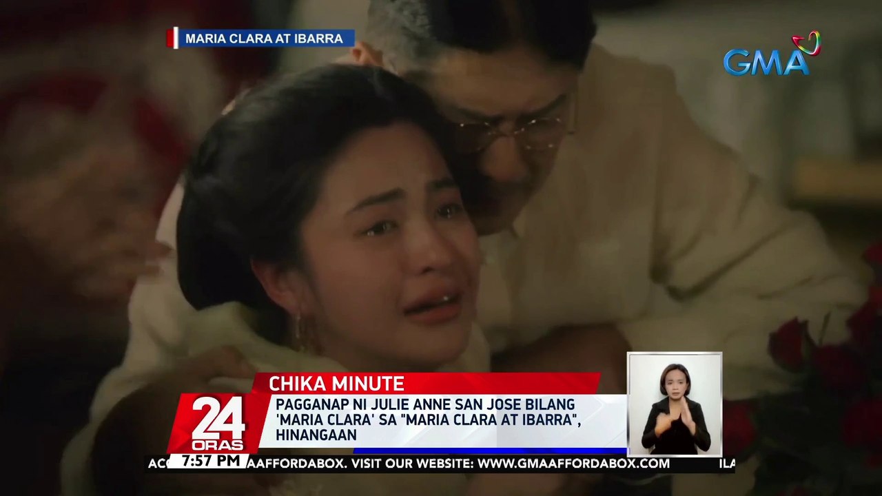 Pagganap ni Julie Anne San Jose bilang Maria Clara sa "Maria Clara at Ibarra", hinangaan | 24 Oras