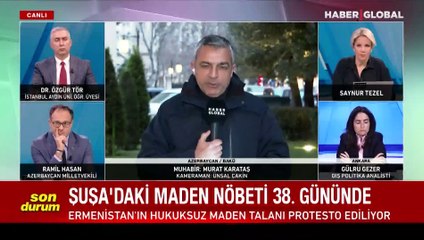 Gece gündüz eyleme devam ediyorlar! Şuşa'daki maden nöbeti 38. gününde