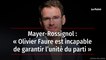 Mayer-Rossignol : « Olivier Faure est incapable de garantir l’unité du parti »