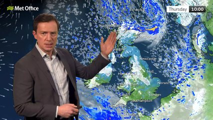 Download Video: Met Office Evening Weather Forecast 18/01/23 - Persisting wintry showers