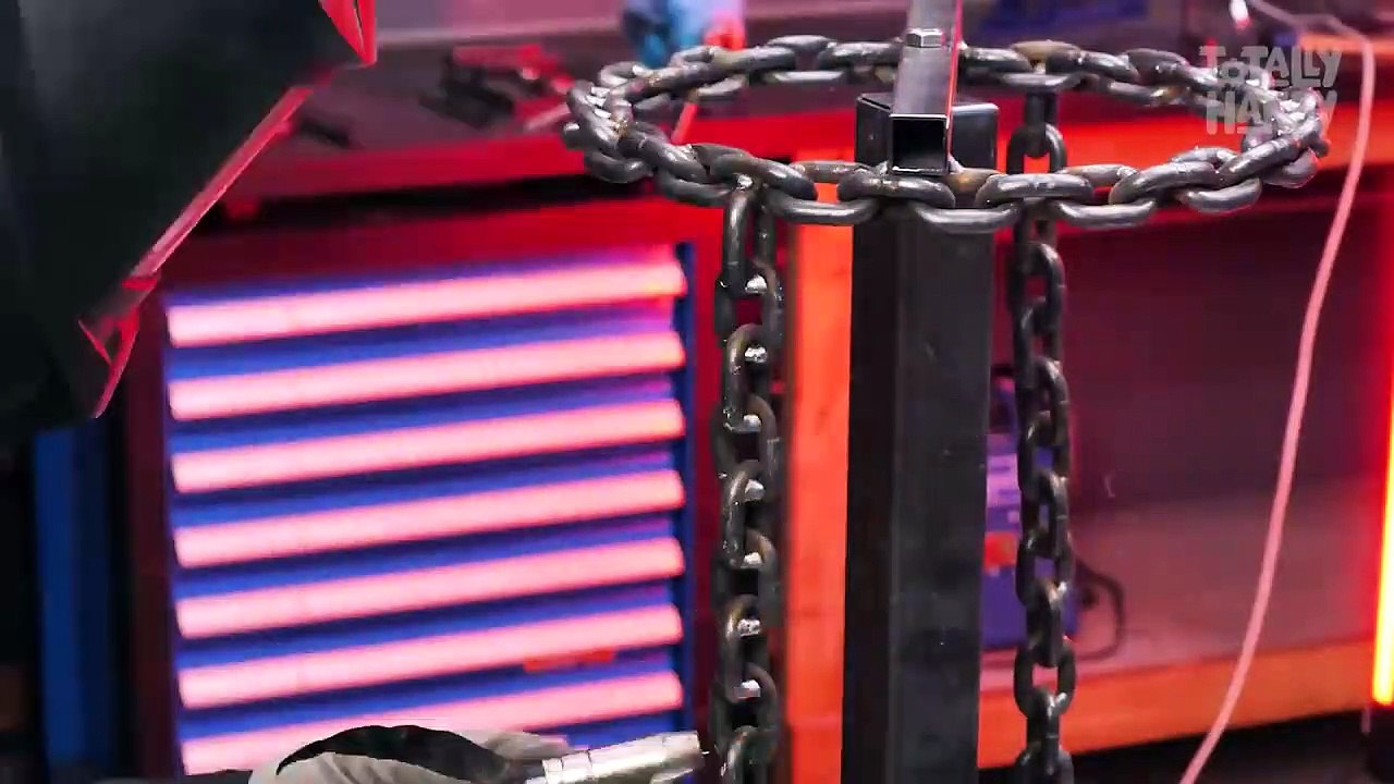 -Making a Chair out of Metal Chains _ Metalworking Project