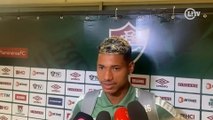 Marrony, atacante do Fluminense fala após a partida contra o Nova Iguaçu