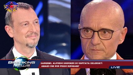 Download Video: Sanremo, Alfonso Signorini su ospitata Zelensky:  amaro che non posso ignorare'