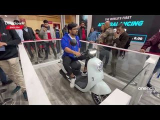 Download Video: Auto Expo 2023: LIGER MOBILITY Auto- Balancing Scooter | Punith Bharadwaj | DriveSpark