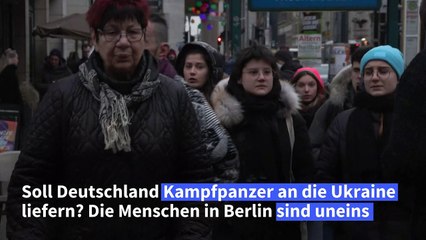 Panzer für die Ukraine? Menschen in Berlin sind geteilter Meinung
