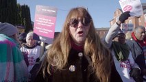 Strike action at St Mary's Hospital, Portsmouth - Video by Alec Chapman