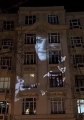 Katledilişinin 16. yılı | Agos gazetesinin eski binasına Hrant Dink'in silüeti ve güvercin görüntüleri yansıtıldı
