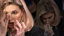Ukrayna'nın First Lady'si Olena Zelenska, helikopter kazası hakkında konuşurken gözyaşlarına hakim olamadı