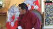 ملك مملكة بوتان الملك جيغمي كيسار نامجيل وانجشوك مستقبلاً رئيس جهاز متابعة الأداء الحكومي الشيخ أحمد مشعل الأحمد