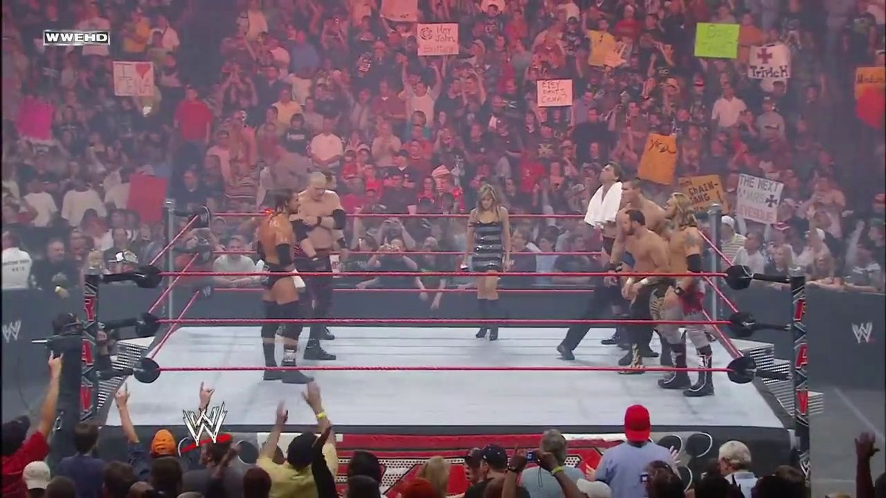 FULL MATCH — Cena, Triple H, Kane & Undertaker vs. Edge, Orton, JBL & Chavo_ Raw, April 21, 2008