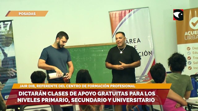 Dictarán clases de apoyo gratuitas para los niveles primario, secundario y universitario