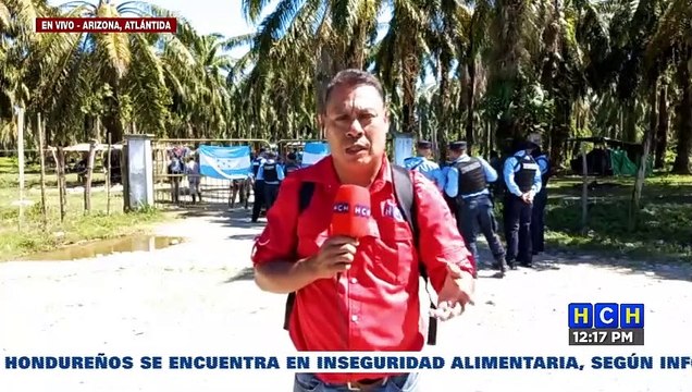 ¡Varios heridos deja enfrentamiento entre empleados de Dinant e invasores de tierras en Atlántida!