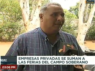 Zulia | Empresas privadas participan en la venta de alimentos en la Feria del Campo Soberano