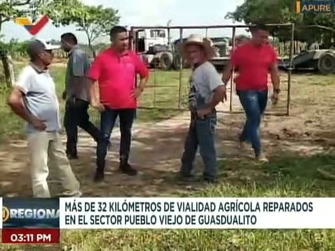 Más de 900 familias son favorecidas con la recuperación de la vialidad agrícola del edo. Apure