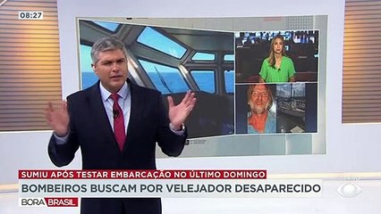 Bombeiros buscam por velejador desaparecido 18/01/2023 16:49:49
