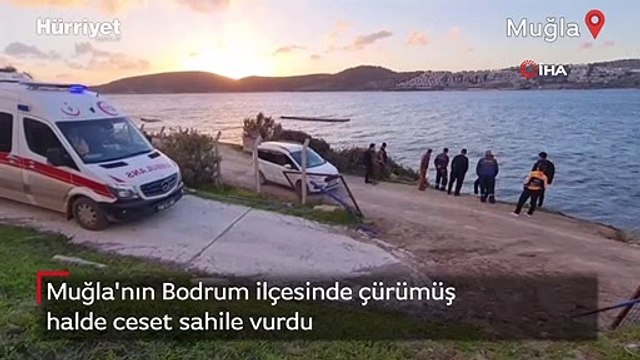 Muğla'nın Bodrum ilçesinde çürümüş halde ceset sahile vurdu