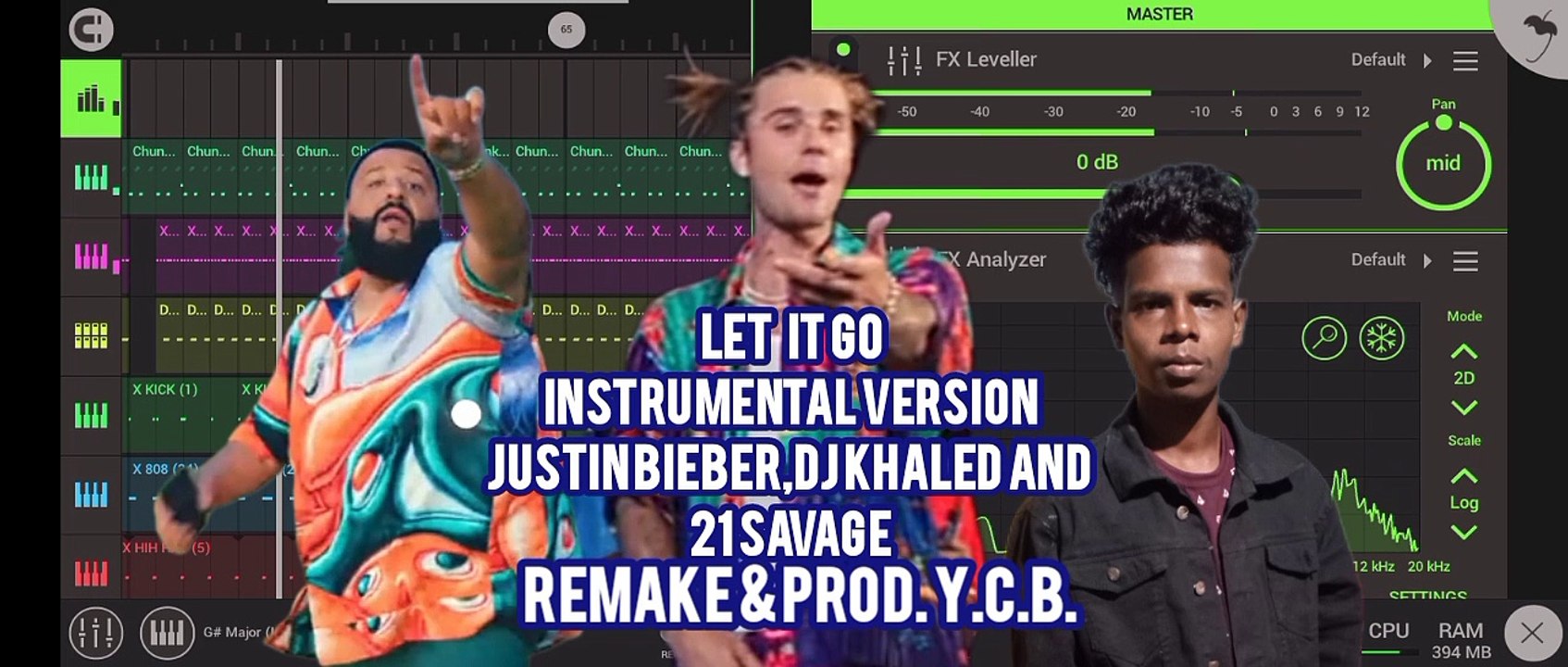 Let it go - Justin bieber,21savage & Dj khaled Remake and prod. y.c.b. Instrumental version.